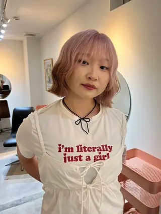 ミディアム カラー Yakuwa Rikoのヘアスタイル