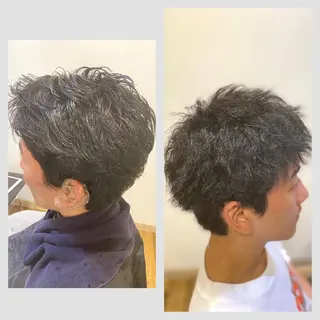 パーマ 佐藤 沙也輝のヘアスタイル