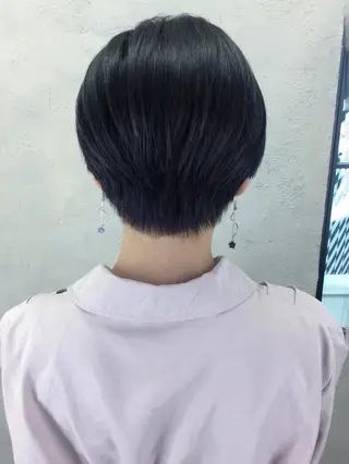 ショート カラー パーマ ヘアアレンジ ITbyALBUM 中野店のヘアスタイル