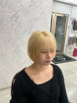 ショート カラー E:terne大宮店 ディレクター豊島穂希のヘアスタイル