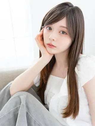 セミロング 【EIGHT札幌】 HONOKAのヘアスタイル