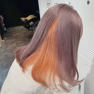 ロング カラー ハイトーン髪質改善 🫧大阪/kanonのヘアスタイル