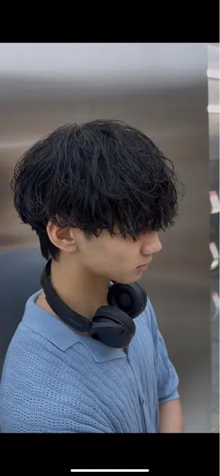 パーマ ヘアアレンジ メンズ fifth park 六反穂 龍介のヘアスタイル