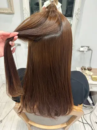 セミロング 無料カットモデル🩶 30%off/はるかのヘアスタイル