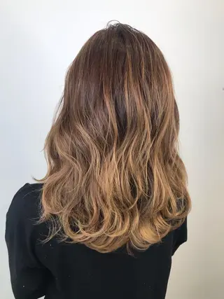 セミロング カラー 大橋 輝久のヘアスタイル