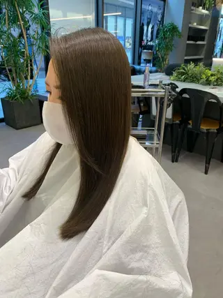 ロング カラー パーマ SHU NTAのヘアスタイル