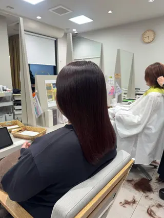 セミロング カラー CRECE💫永尾 胡桃のヘアスタイル