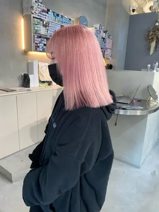 ミディアム カラー 前橋 姫奈のヘアスタイル