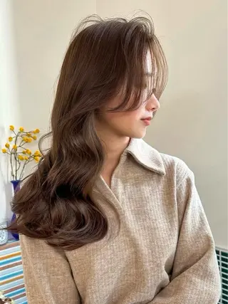 ロング ★梅田お洒落カラー ちどり★のヘアスタイル