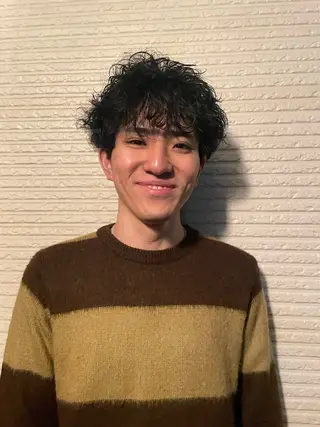 ミディアム パーマ メンズ OjOmano ケンタのヘアスタイル