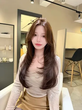 ロング 並河佳祐/レディース 限定／韓国ヘア✨のヘアスタイル