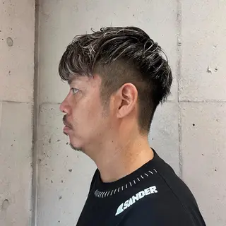 メンズ ハイトーン/ボブ/ 外国人風🦖mahoのヘアスタイル