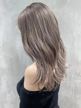 セミロング パーマ ヘアアレンジ カラー ITbyALBUM 中野店のヘアスタイル