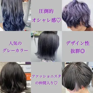 ミディアム カラー jill by gisel＿のヘアスタイル