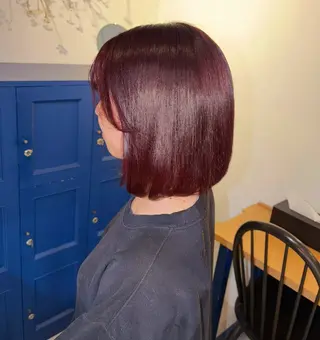 ミディアム カラー 大参 花のヘアスタイル