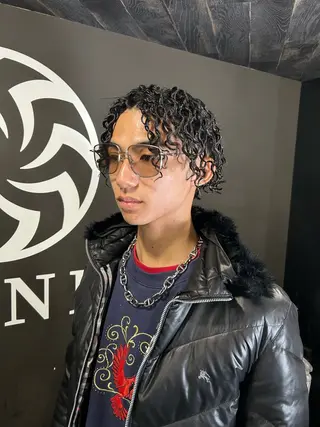 パーマ メンズ メンズ美容室 難波北川司のヘアスタイル