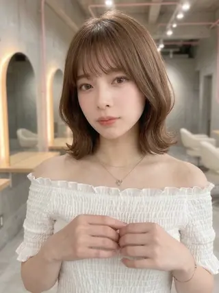 ミディアム カラー GULGUL 小関 伊吹のヘアスタイル