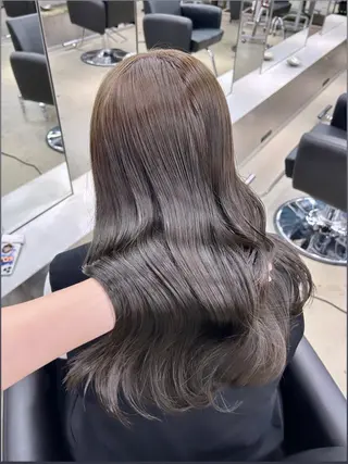 ロング カラー 渋谷/原宿♡PELE 縮毛矯正/ストレートのヘアスタイル
