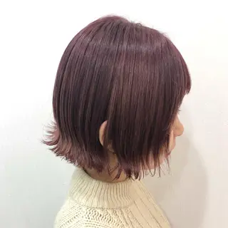 ショート カラー ヘアアレンジ 顔周りカット・相談 レイヤーも◎しずくのヘアスタイル