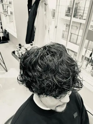 ショート パーマ メンズ 池袋メンズパーマ フェード純平のヘアスタイル