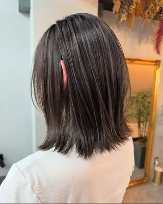 ミディアム カラー 中尾 碧斗のヘアスタイル
