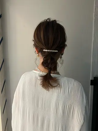 セミロング カラー パーマ ヘアアレンジ 🎨カラー満足度 500%💫ヅル💫のヘアスタイル