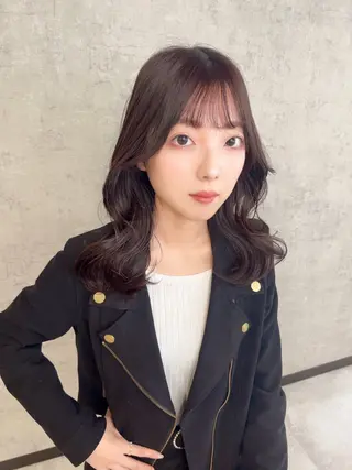 ミディアム KAEDE🎀 縮毛矯正＆パーマ特化のヘアスタイル