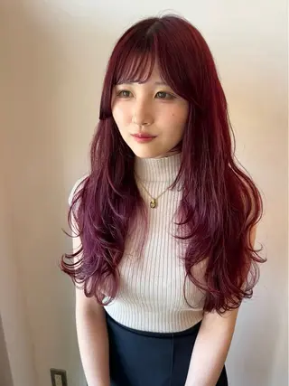 ロング カラー WATANABE MISAKIのヘアスタイル