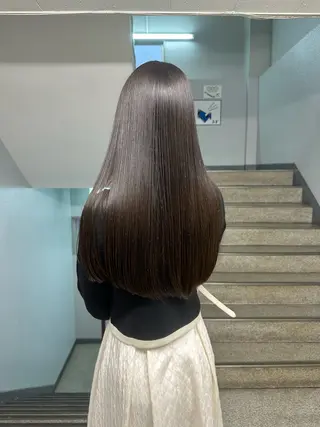 ロング レイヤーカット× 髪質改善カラー 片山のヘアスタイル