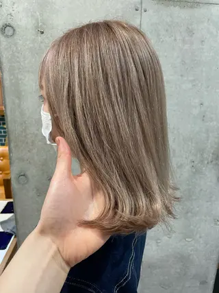 ミディアム カラー ヘアアレンジ レイヤー/髪質改善/ /北 啓吾のヘアスタイル
