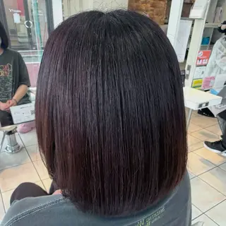 ミディアム カラー カット/艶カラー🎨 平間千賀のヘアスタイル