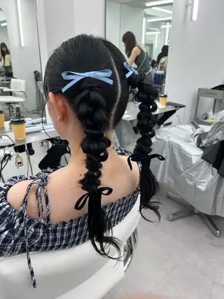 ロング ヘアアレンジ レイヤーカット顔周り /アレンジ伊藤彪真のヘアスタイル