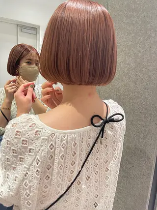 ショート カラー Zina 十条店所属・デザインカラー／ボブ 🍦MEI🍦のヘアスタイル