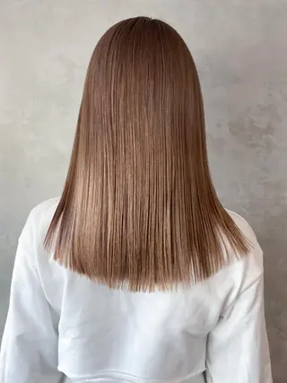 セミロング カラー パーマ ヘアアレンジ ITbyALBUM 中野店のヘアスタイル