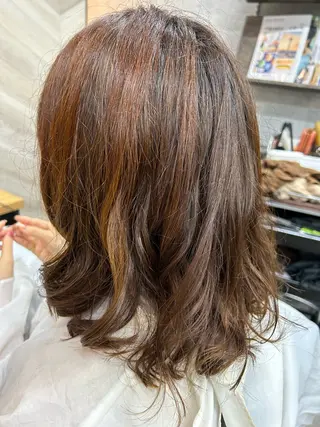ミディアム パーマ SHANTi 飯塚 ヘアセット/髪質改善のヘアスタイル