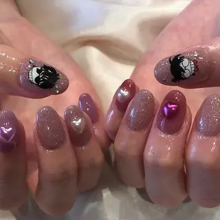 ネイル パラあり！フィルイン 美フォルムのネイルデザイン
