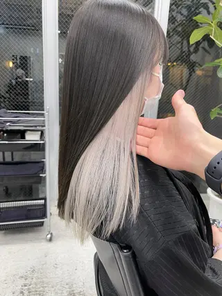 セミロング カラー ブリーチダブルカラー 【koide】のヘアスタイル