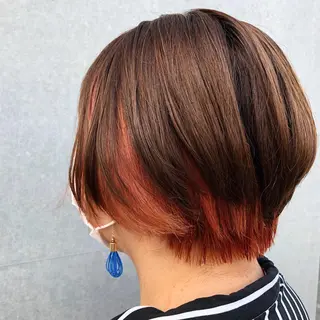 ショート カラー くまがい みゆ【edge.】のヘアスタイル