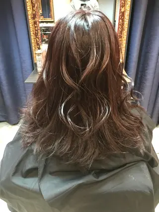 セミロング カラー 縮毛矯正×髪質改善 店長　DAITOのヘアスタイル