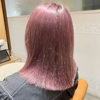 ミディアム カラー 早稲田/ショート/ 髪質改善/艶カラーのヘアスタイル