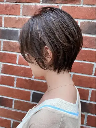 ショート カラー パーマ ヘアアレンジ 酸性縮毛矯正のプロ 杉山玲介のヘアスタイル