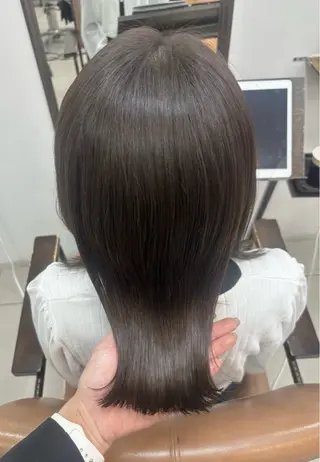 ミディアム カラー 頭皮×髪質改善 透明感カラー💎中村のヘアスタイル
