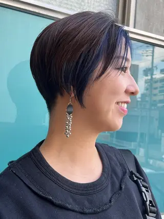 ミディアム カラー メンズ 久木原 ゆりのヘアスタイル