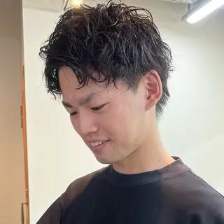 ショート 大人メンズヘア メンズパーマSHUNのヘアスタイル