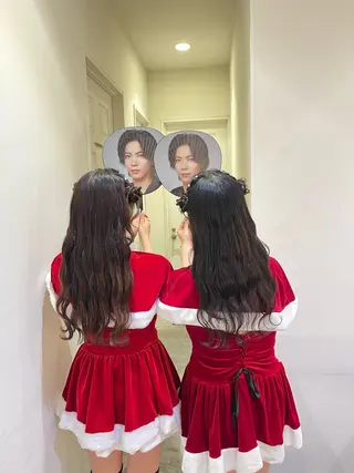 ヘアアレンジ エクステ🎀 暖色カラー🎀amiのヘアスタイル