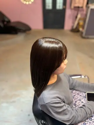 ミディアム カラー PEACE   HAIR所属・藤野 海翔のヘアスタイル