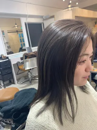 セミロング カラー ヘアアレンジ メンズ Sia中野新橋 『JUNYA』のヘアスタイル