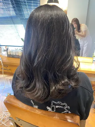 セミロング カラー misa🫧ナチュラ ル縮毛矯正/髪質改善のヘアスタイル