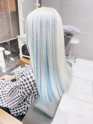 ロング カラー モテ髪透明感❤️ デイズヘアカラーのヘアスタイル