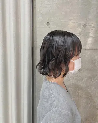 ショート パーマ ボブパーマコテ巻き風 パーマNo1深江秀平のヘアスタイル